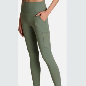 AVALANCHE Green Full Length Cargo Pocket Legging Size XL